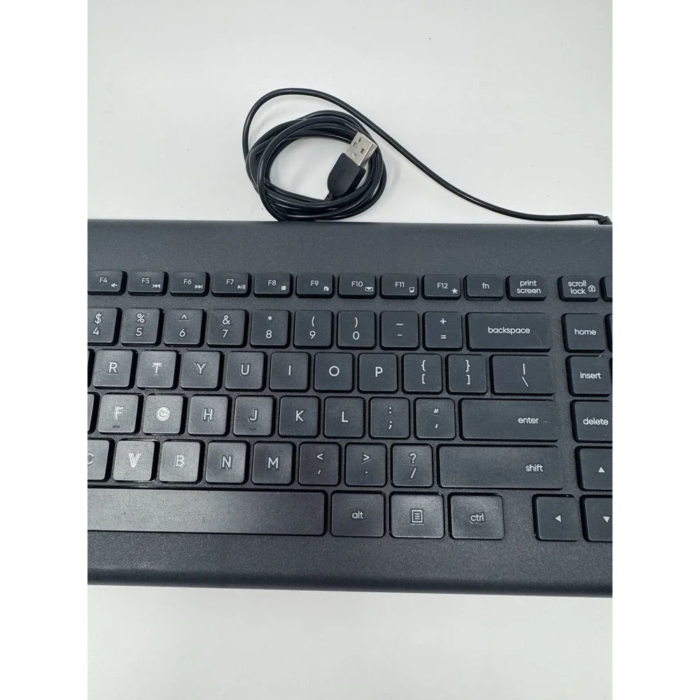 Surf Onn Wired USB Keyboard 104 keys 100009052 Black WORKS TESTED